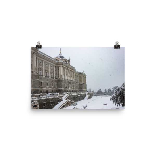 laminas decoración Palacio Real nevado posters