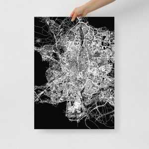 laminas decoración Lámina mapa de Madrid posters