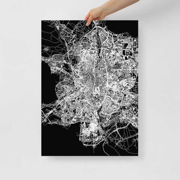 laminas decoración Lámina mapa de Madrid posters